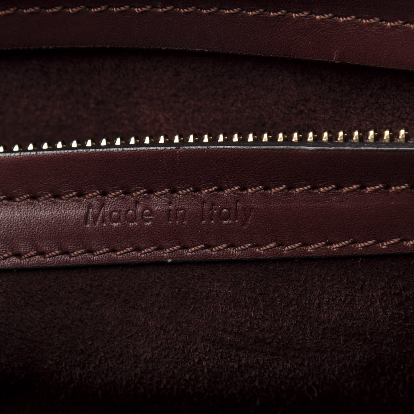Supple Calfskin Medium Phantom Luggage Burgundy