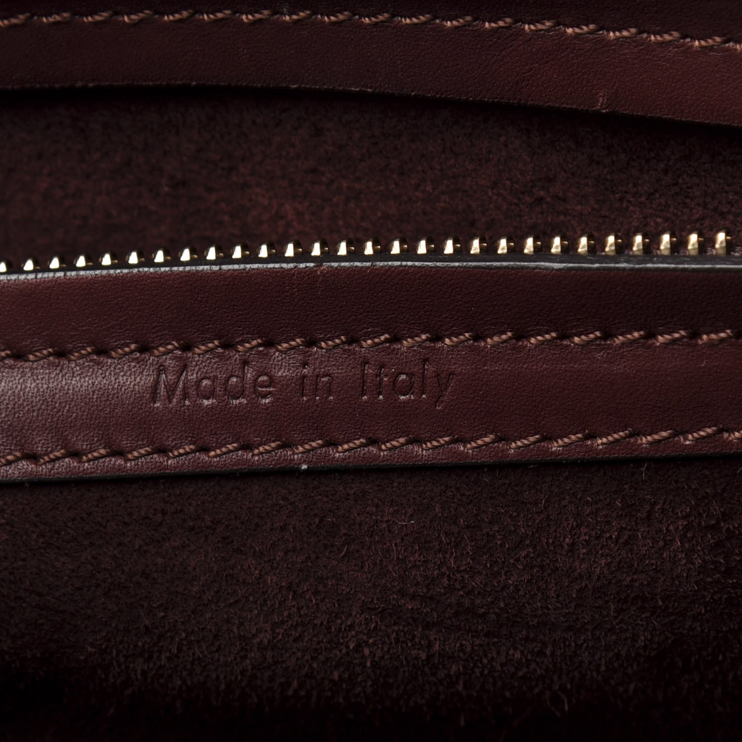 Celine Supple Calfskin Medium Phantom Luggage Burgundy 8 of 11