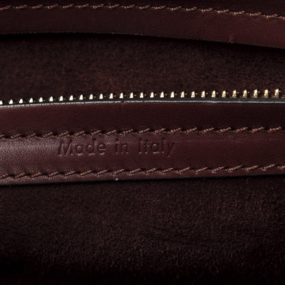 Celine Supple Calfskin Medium Phantom Luggage Burgundy 8 of 11