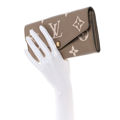 Louis Vuitton Empreinte Monogram Giant Sarah Wallet Tourterelle Creme 2 of 7