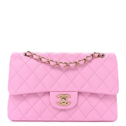 Chanel Caviar Quilted Small Double Flap Pink 1 of 10