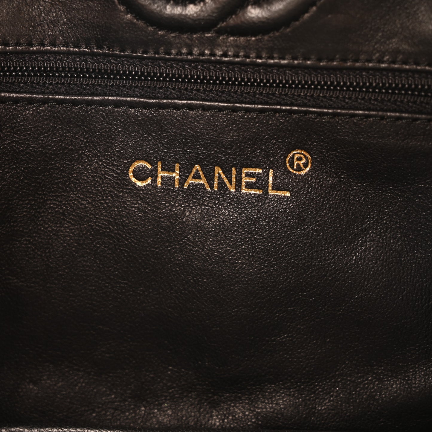 Lambskin Quilted Octagon Flap Black