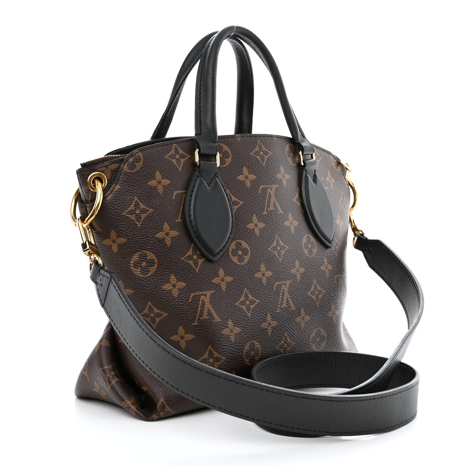 Louis Vuitton Monogram Flower Zipped Tote PM Black 3 of 12