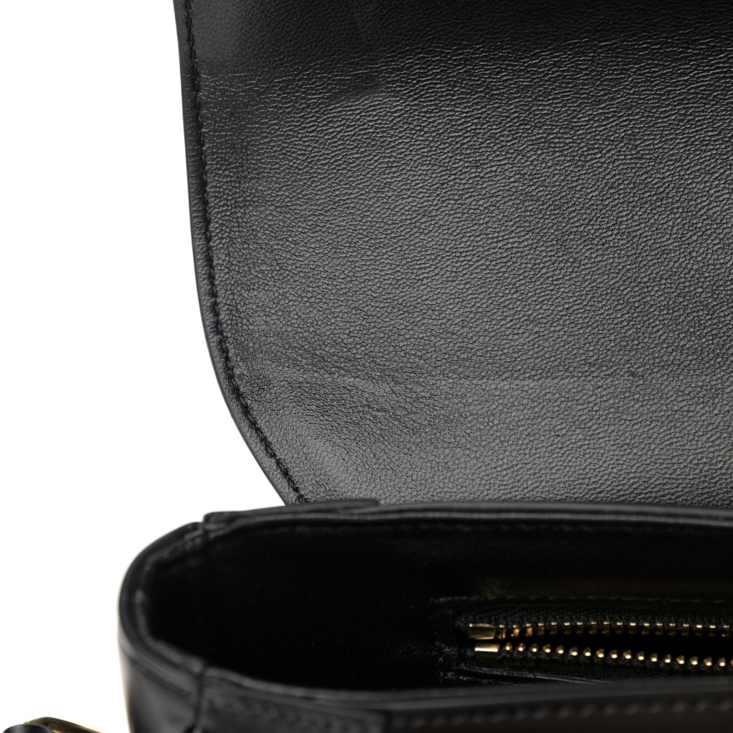 Satinated Calfskin Medium Besace 16 Black