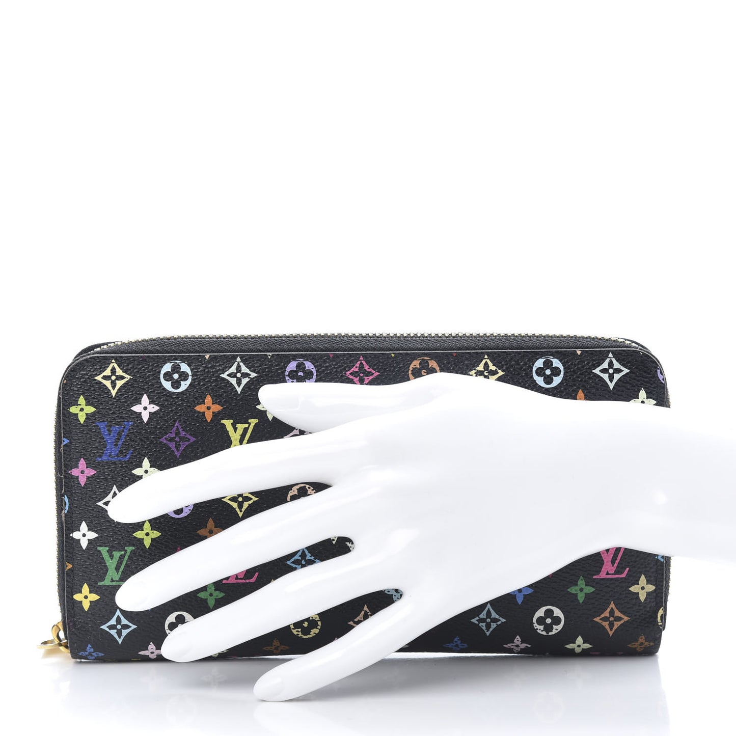 Monogram Multicolor Zippy Wallet Black Violet