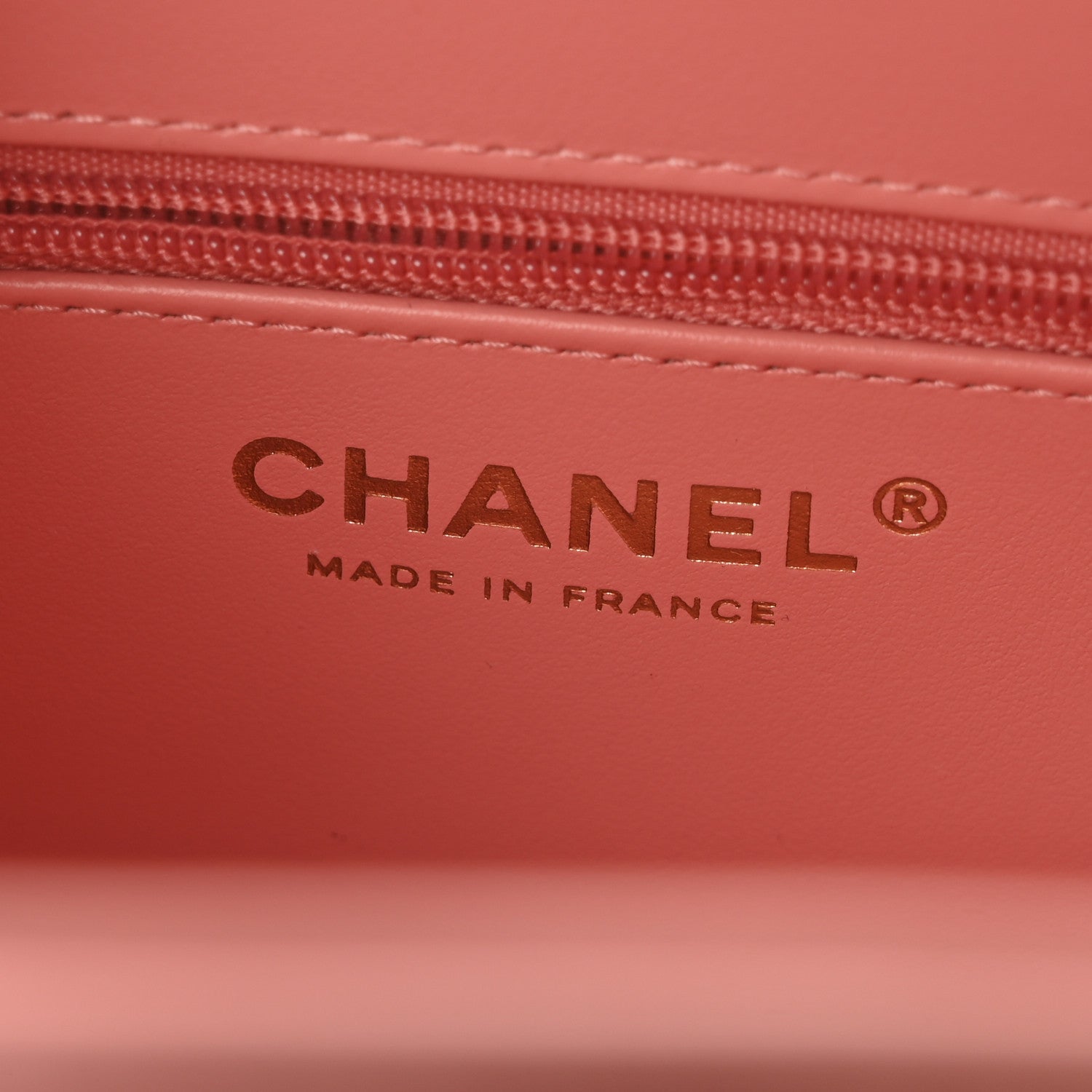 Chanel Shiny Aged Calfskin Quilted Nano Kelly Shopper Coral Pink 6 of 11