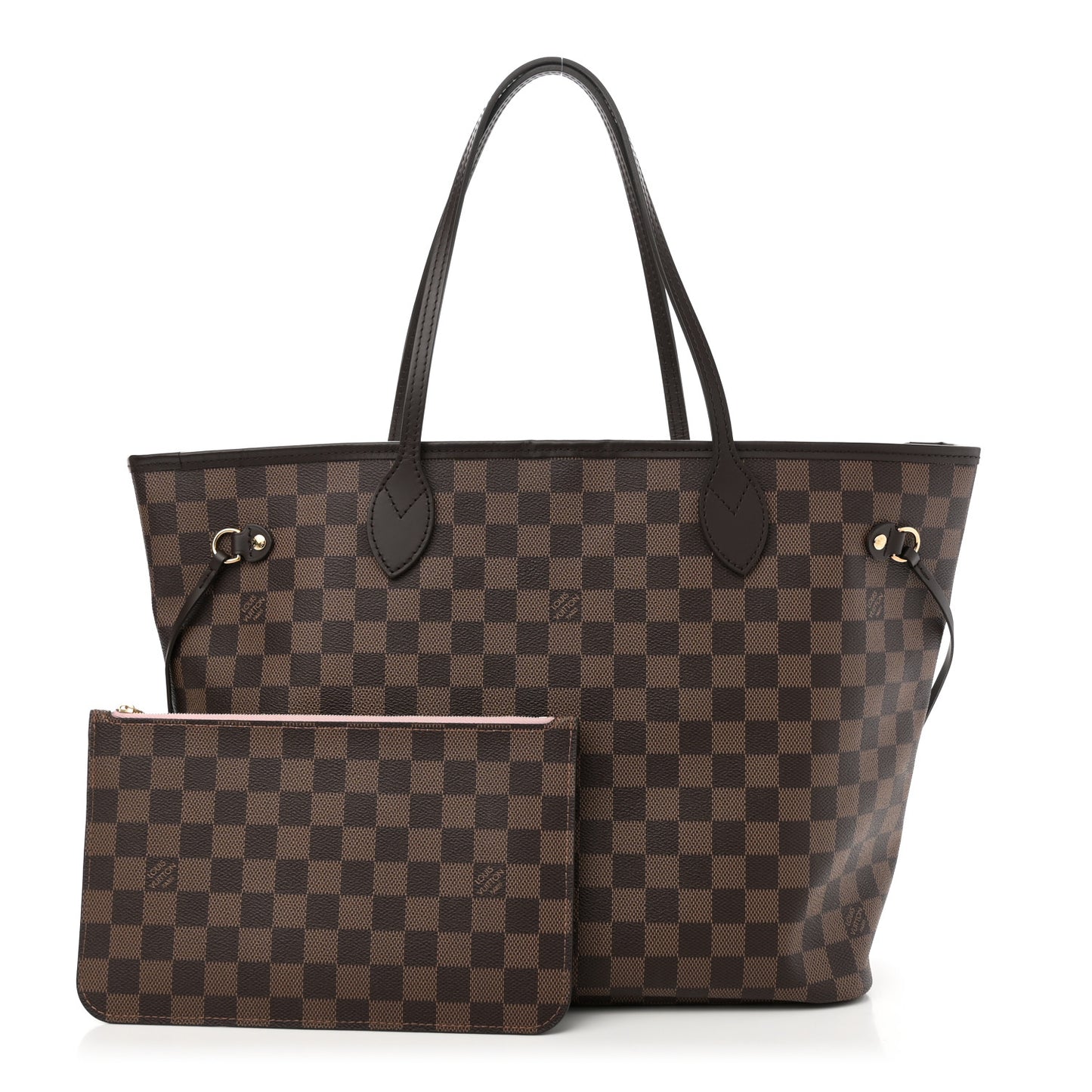 Damier Ebene Neo Neverfull MM Rose Ballerine