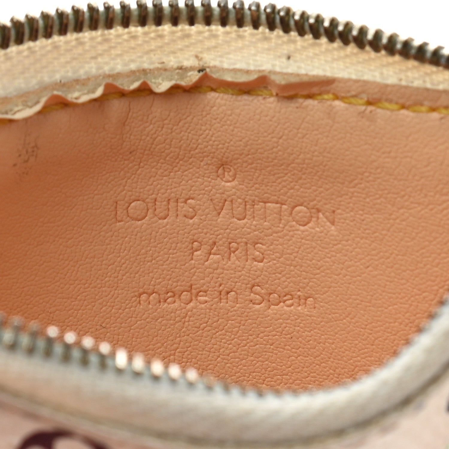 Louis Vuitton Monogram Multicolor Key Pouch White 5 of 10