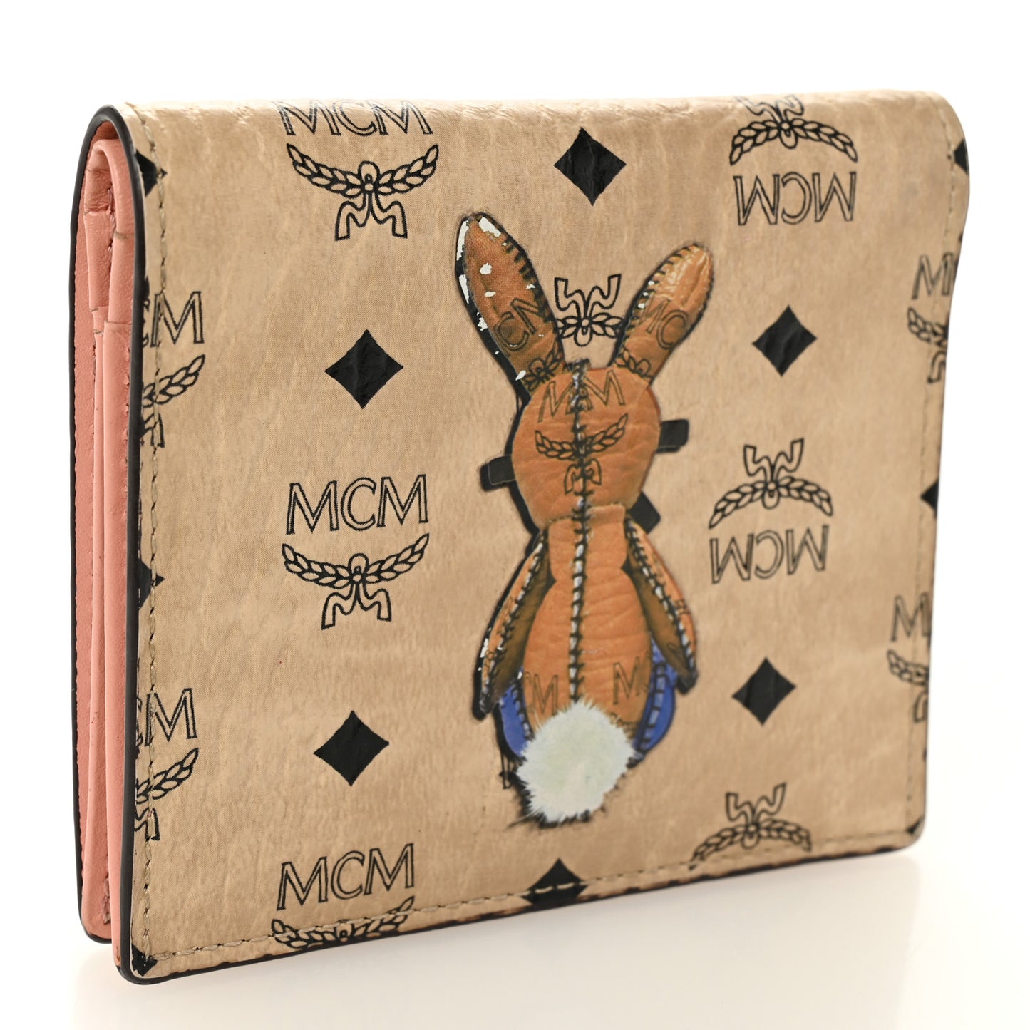 Visetos Rabbit Bi-Fold Wallet Beige