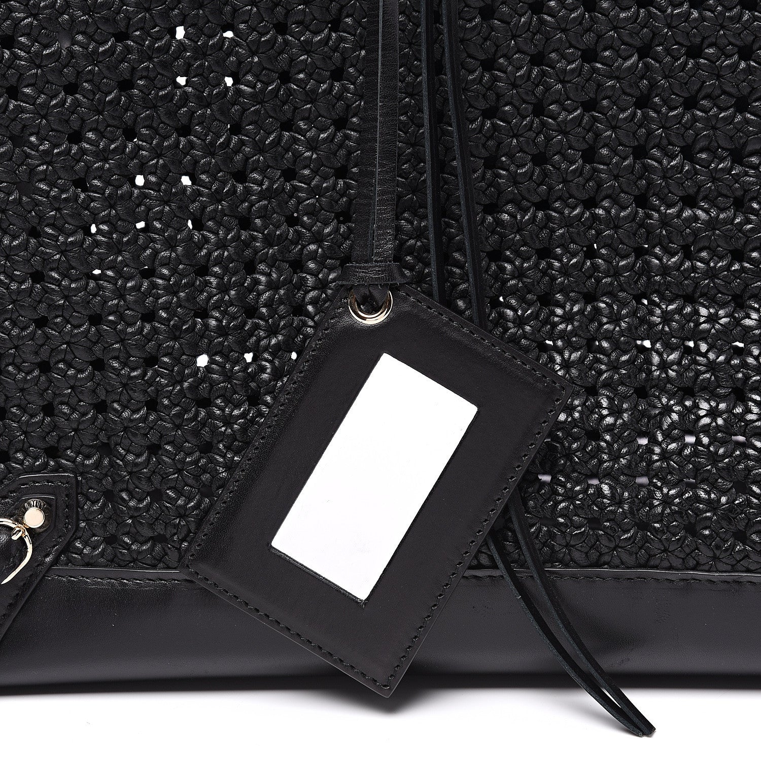 Balenciaga Veau Papier Woven A4 Tote Black 10 of 11