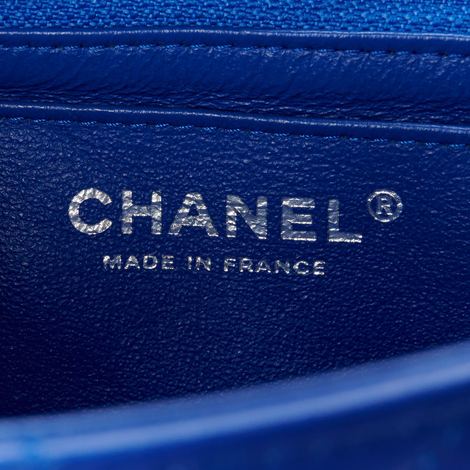 Chanel Lambskin Quilted Mini Rectangular Flap Royal Blue 7 of 11