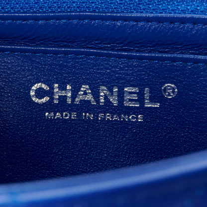 Chanel Lambskin Quilted Mini Rectangular Flap Royal Blue 7 of 11