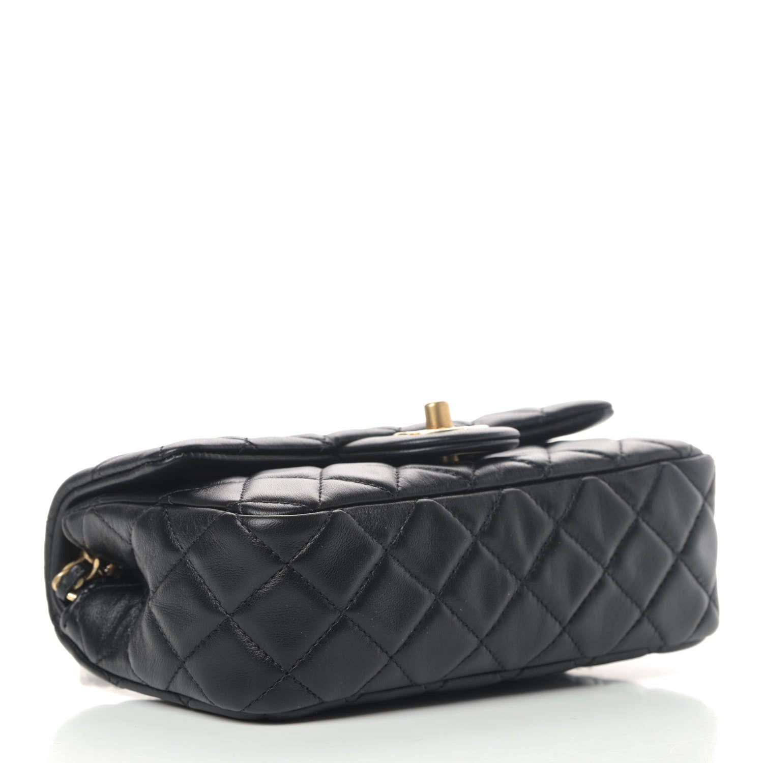 Chanel Lambskin Quilted Mini Rectangular Pearl Crush Flap Black 4 of 4