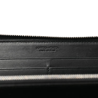 Bottega Veneta Nappa Intrecciato Zip Around Wallet Black 6 of 11
