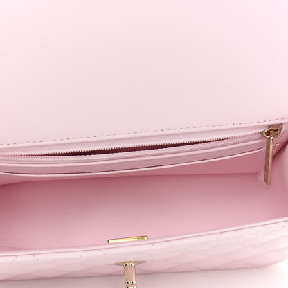 Chanel Lambskin Quilted Mini Top Handle Rectangular Flap Light Pink 5 of 9