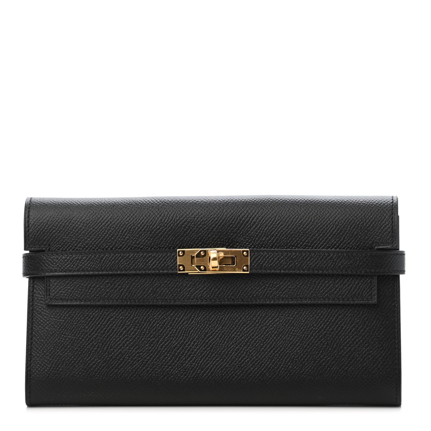 Hermes Epsom Kelly Longue Wallet Black 1 of 4