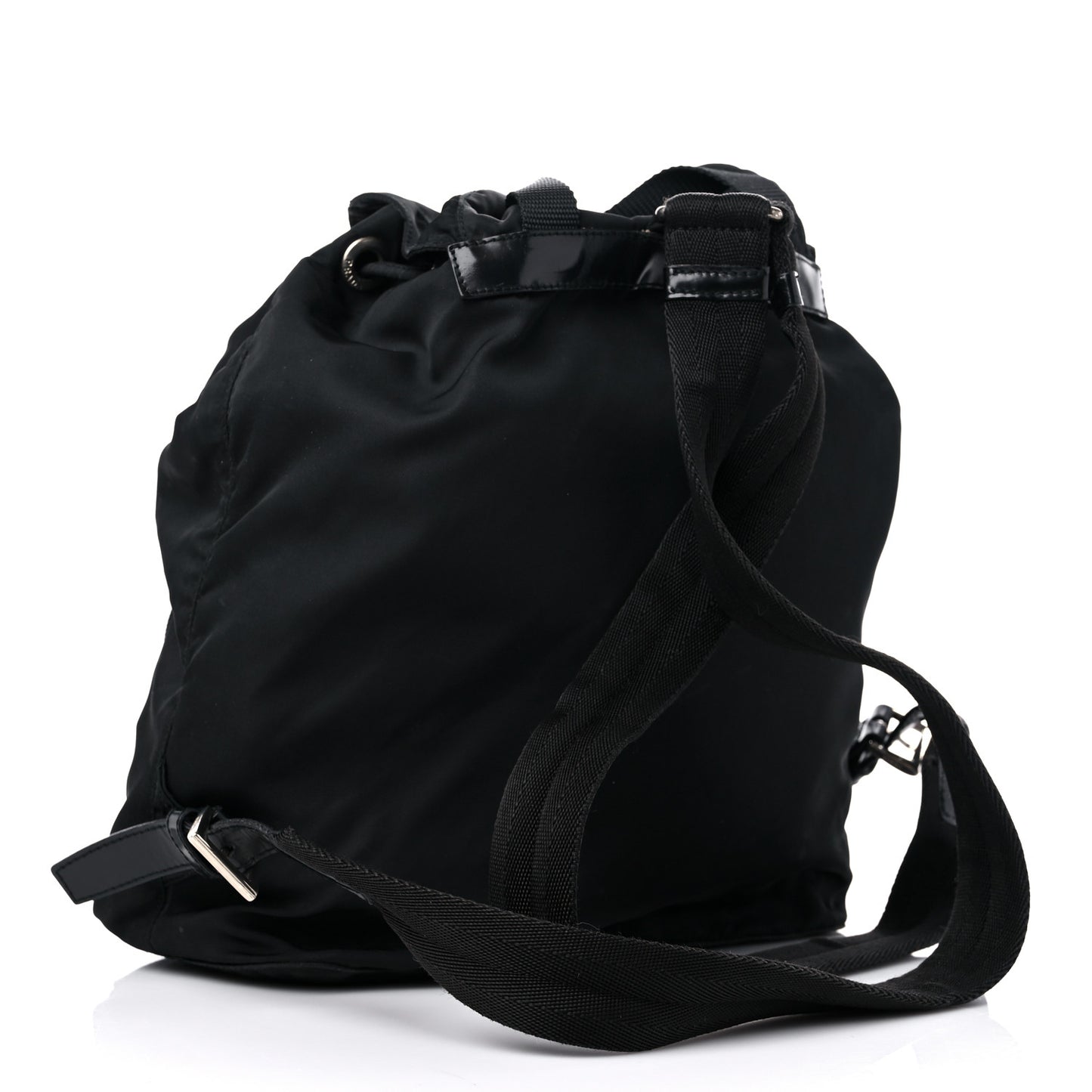 Nylon Vela Cinch Backpack Black