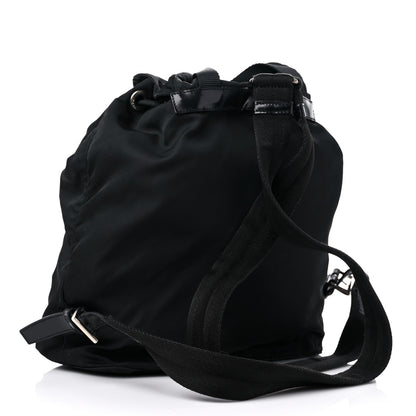 Prada Nylon Vela Cinch Backpack Black 3 of 14