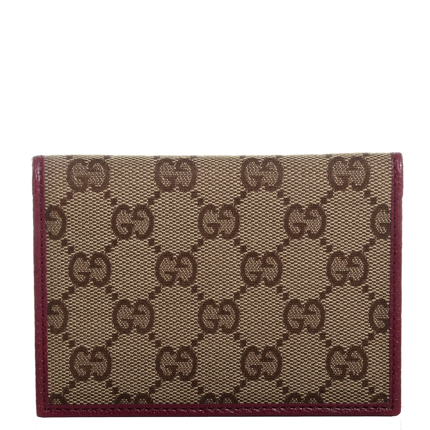 Gucci Monogram Bi-Fold Wallet Red 1 of 8