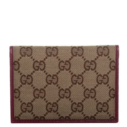 Gucci Monogram Bi-Fold Wallet Red 1 of 8