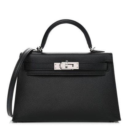 Hermes Epsom Mini Kelly Sellier 20 Black 2 of 16