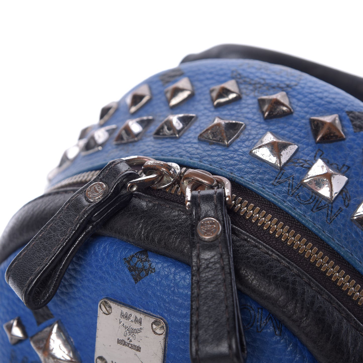 Visetos Studded Colorblock Mini Stark Brock Backpack Blue