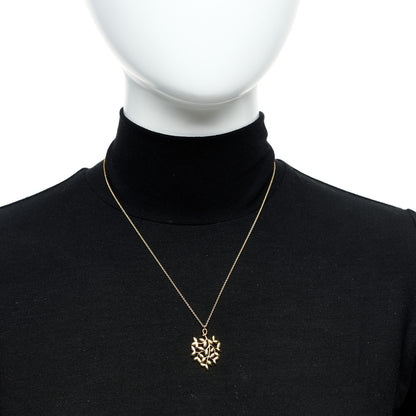 Tiffany 18K Yellow Gold Small Paloma Picasso Olive Leaf Pendant Necklace 2 of 5