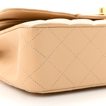 Chanel Caviar Quilted Medium Double Flap Beige 9 of 13