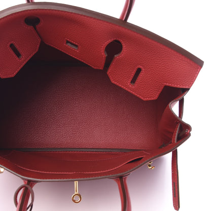 Hermes Taurillon Maurice Birkin 30 Rouge Vif 4 of 12