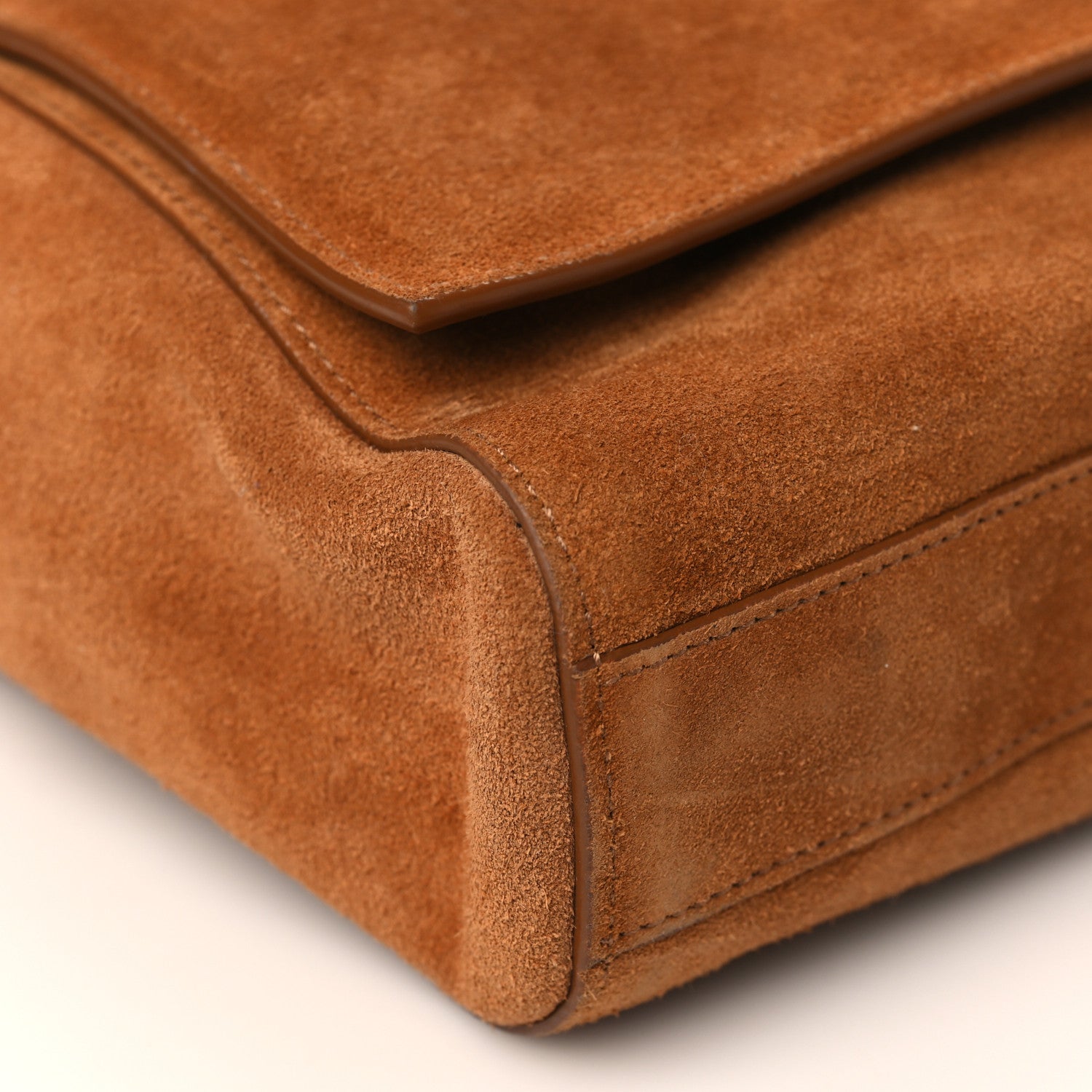 Saint Laurent Smooth Calfskin Suede Medium Reversible Monogram Kate Satchel Light Ochre 11 of 14
