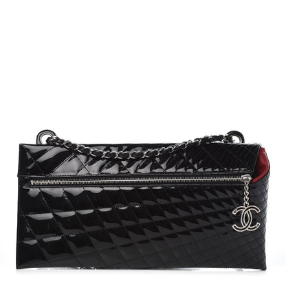 Chanel Patent Geometric Quilted Kaleidoscope Clutch Black 1 of 7
