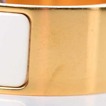 Hermes Enamel Wide Clic Clac H Bracelet PM Craie 8 of 9
