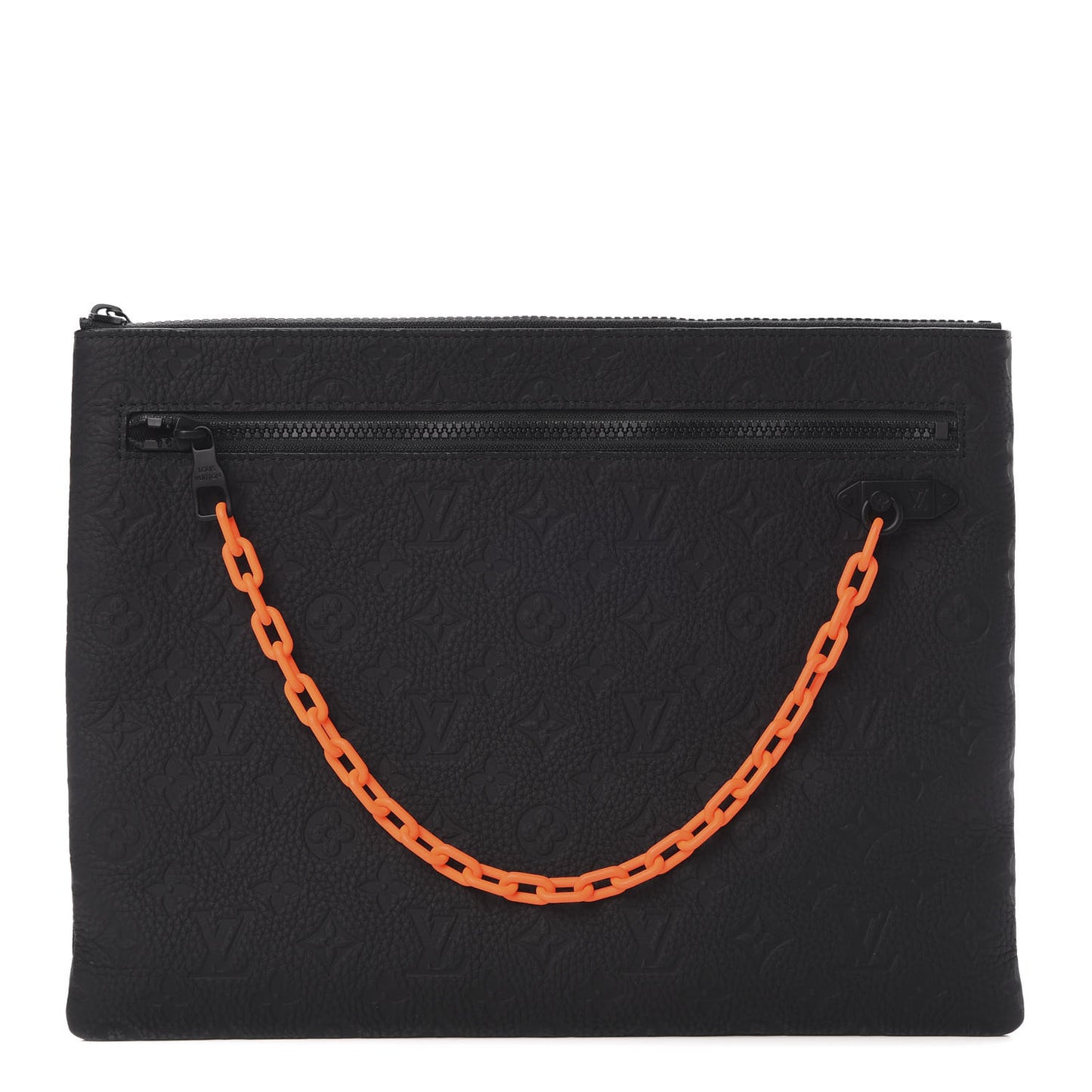 Taurillon Monogram Solar Ray A4 Pouch Black