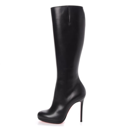 Christian Louboutin Calfskin Botalili 120 Tall Boots 38.5 Black 1 of 8