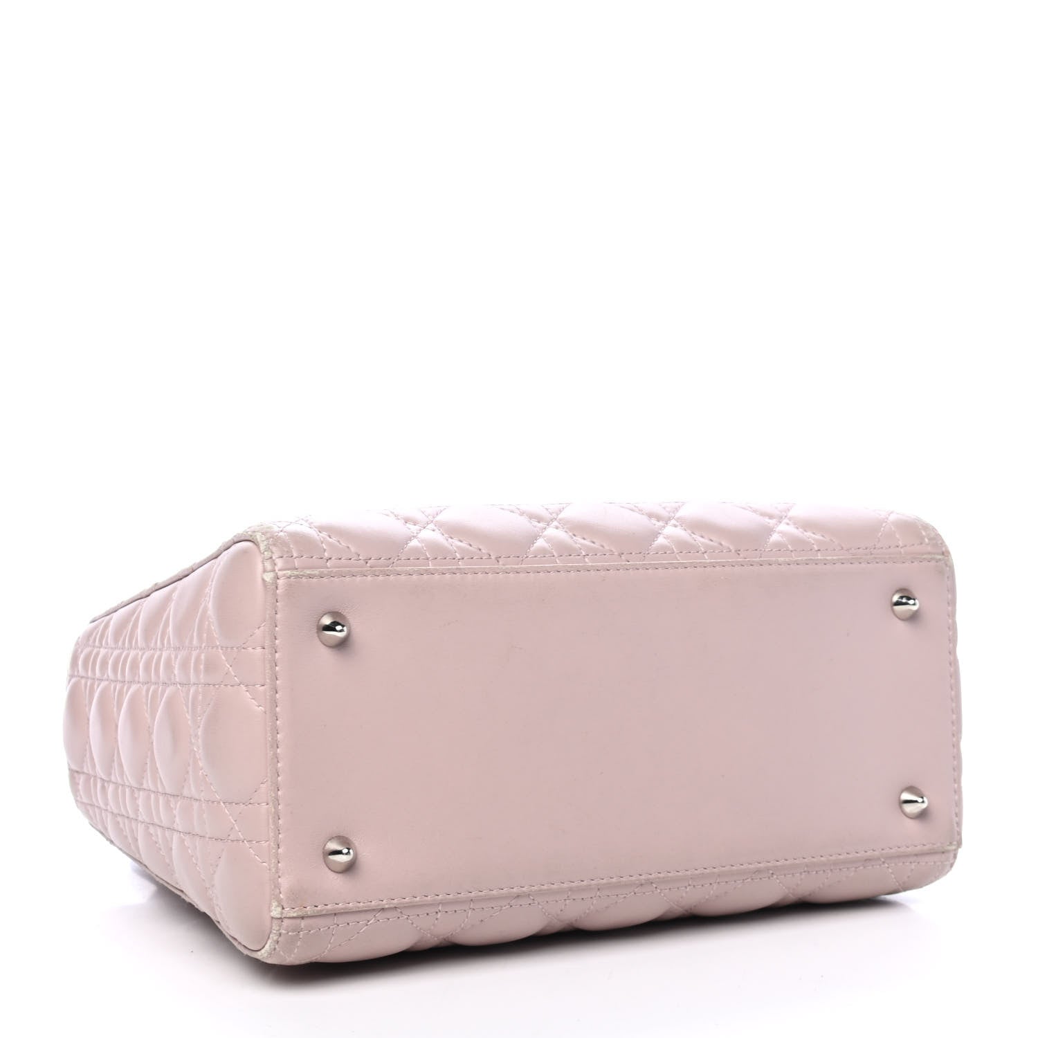 Christian Dior Lambskin Cannage Medium Lady Dior Light Pink 3 of 5