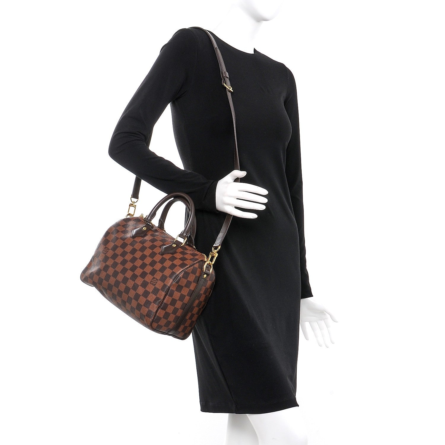 Louis Vuitton Damier Ebene Speedy Bandouliere 25 2 of 8