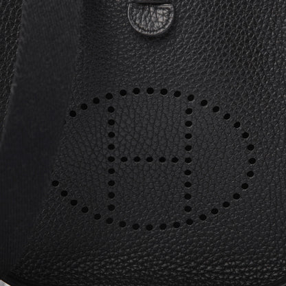 Hermes Taurillon Clemence Evelyne TPM Black 10 of 11