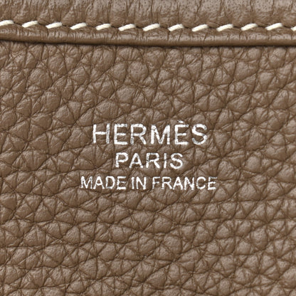 Hermes Taurillon Clemence Evelyne III PM Etoupe 5 of 9