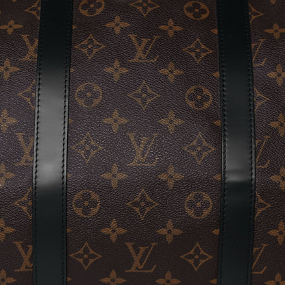 Louis Vuitton Monogram Macassar Keepall Bandouliere 55 8 of 13