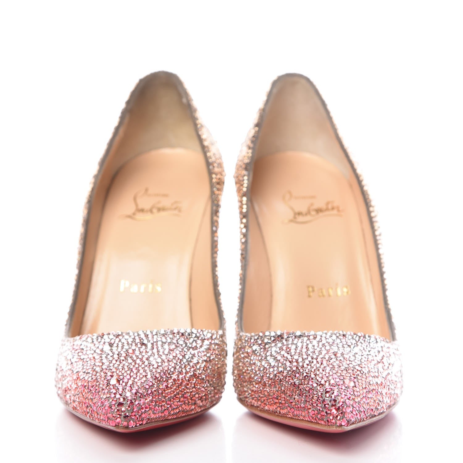 Christian Louboutin Suede Burma Strass Degrade So Kate 100 Pumps 35.5 Topaz 2 of 11