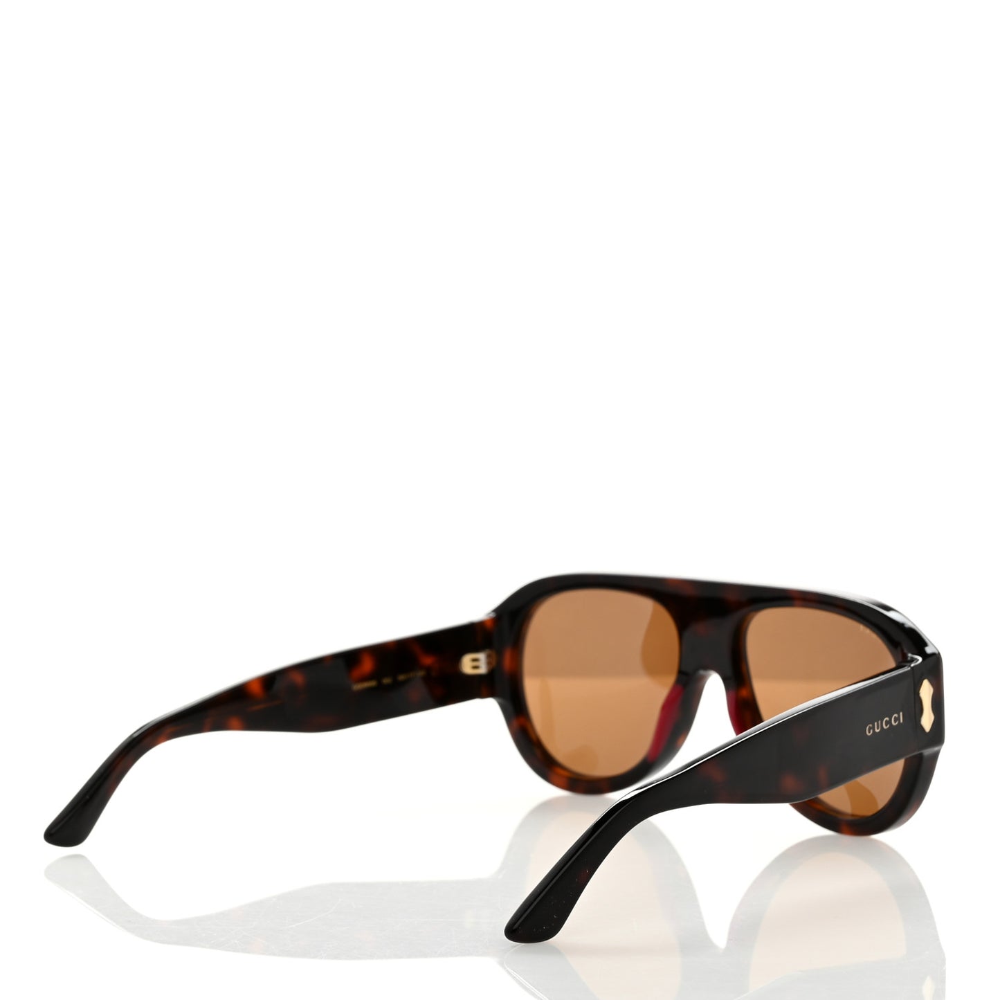 Acetate Aviator Sunglasses GG0668S Havana