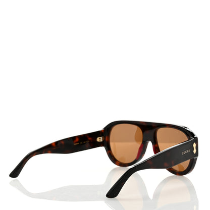 Gucci Acetate Aviator Sunglasses GG0668S Havana 4 of 8
