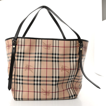 Burberry Haymarket Check Large Canterbury Tote Brown 3 of 11
