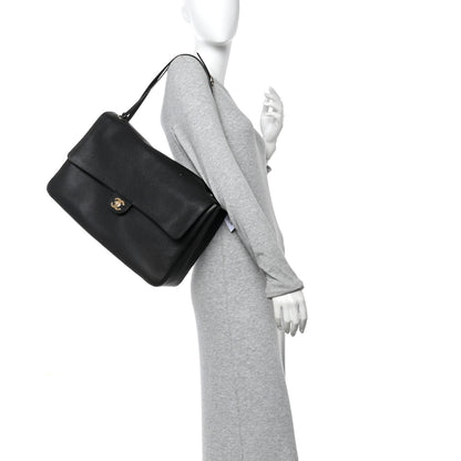 Chanel Grained Calfskin Souplissimo Maxi Flap Black 2 of 11