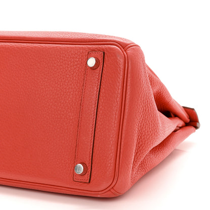 Hermes Taurillon Clemence Birkin 30 Bougainvillea 10 of 15