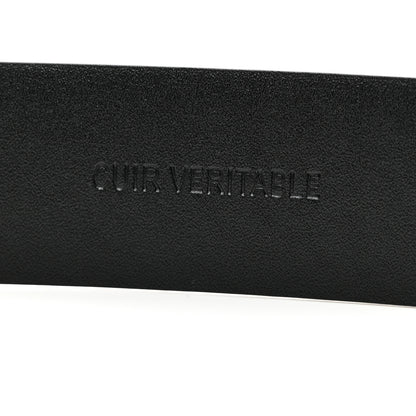 Chanel Calfskin Lambskin CC Chain Belt 85 34 Black Gold 5 of 7