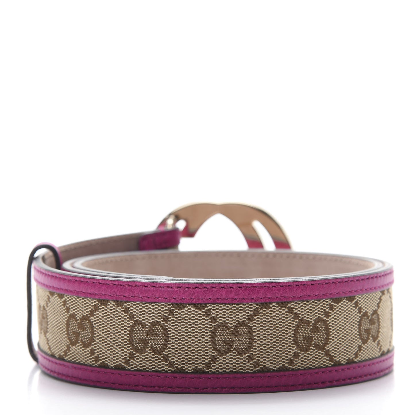 Monogram Interlocking G Belt 85 34 Fuchsia