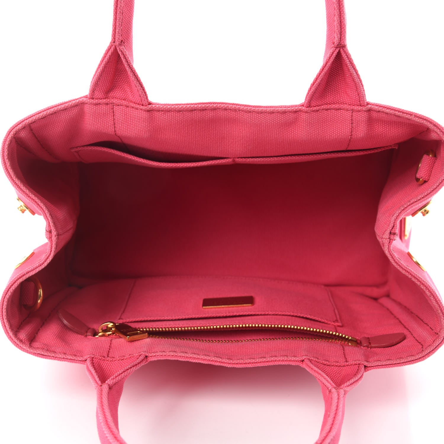 Prada Canapa Small Logo Tote Peonia 5 of 14