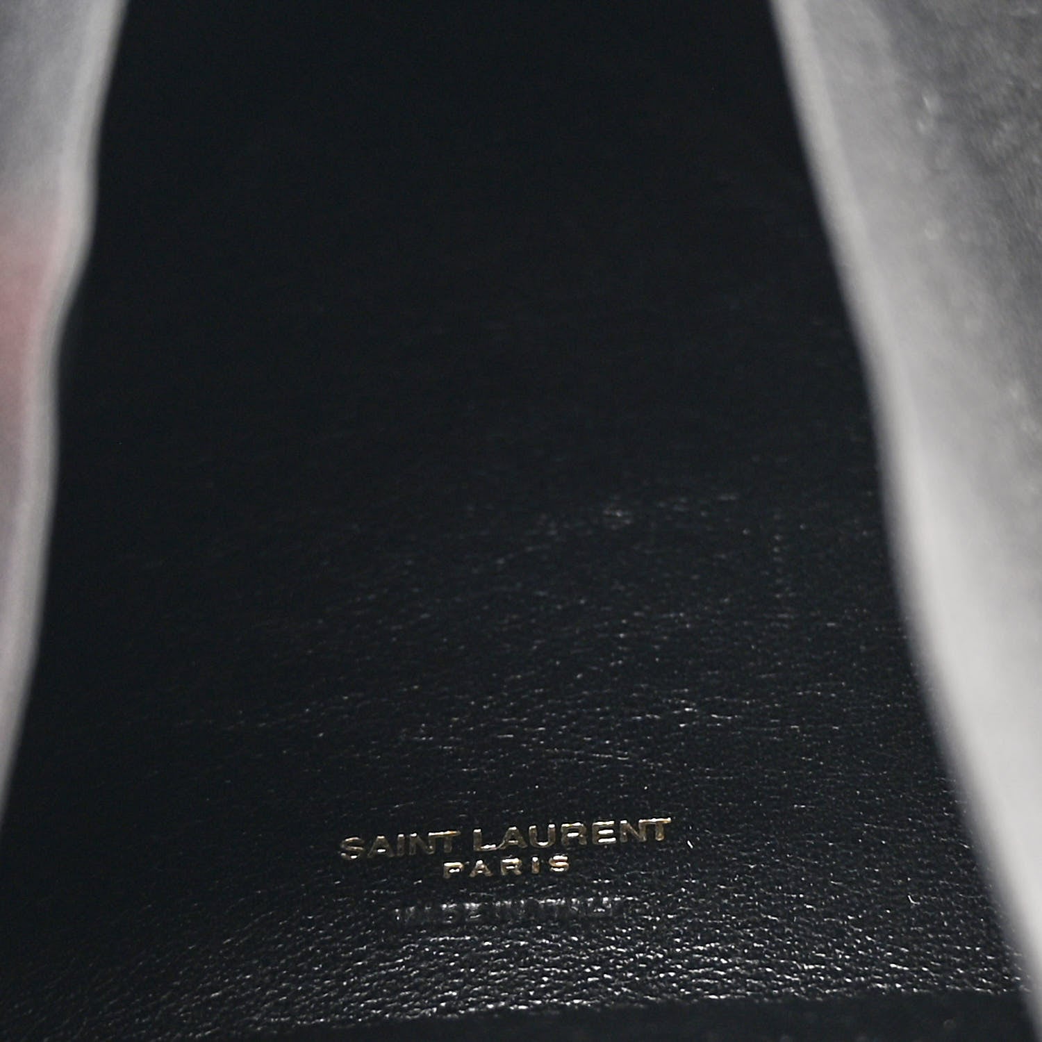 Saint Laurent Patent Pyramid Clutch Black 5 of 9