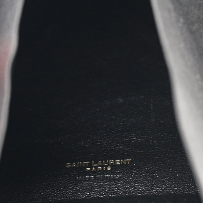 Saint Laurent Patent Pyramid Clutch Black 5 of 9